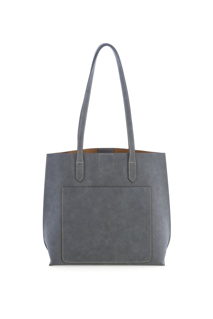 Blair Day Tote in Steel-Tote-Lemons and Limes Boutique