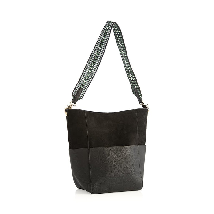 Ellie Bucket Bag in Black-Crossbody-Lemons and Limes Boutique