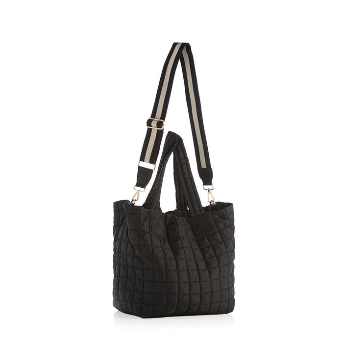 Ezra Tote in Black-Lemons and Limes Boutique
