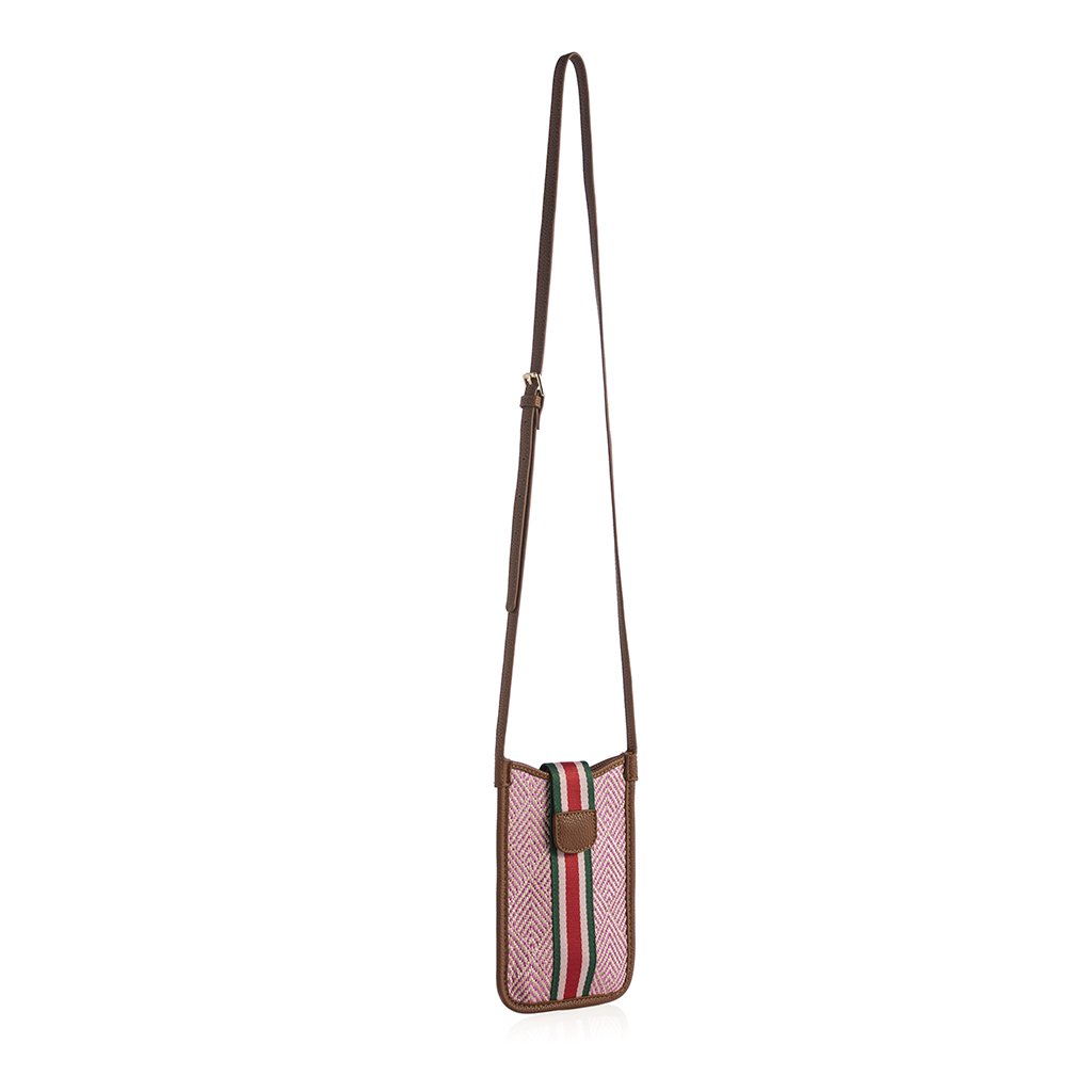 Charlie Phone and Card Crossbody in Pink-Lemons and Limes Boutique