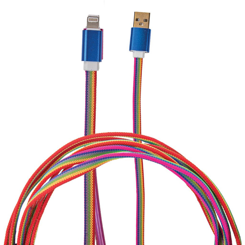 Simply Southern 10-Foot USB to Lightning Cable-Rainbow-Lemons and Limes Boutique