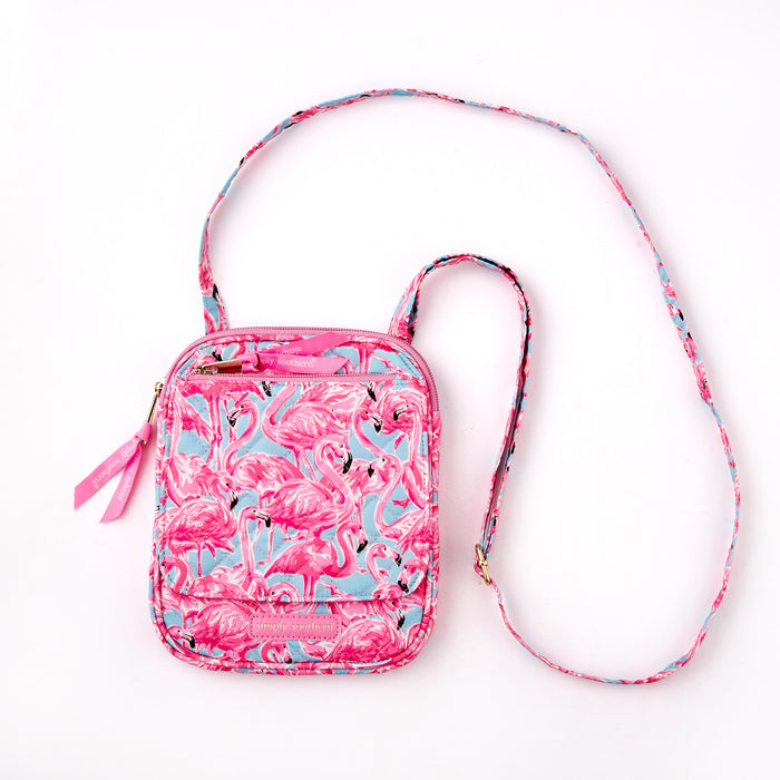 Simply Southern Quilted Crossbody in Flamingo-Lemons and Limes Boutique