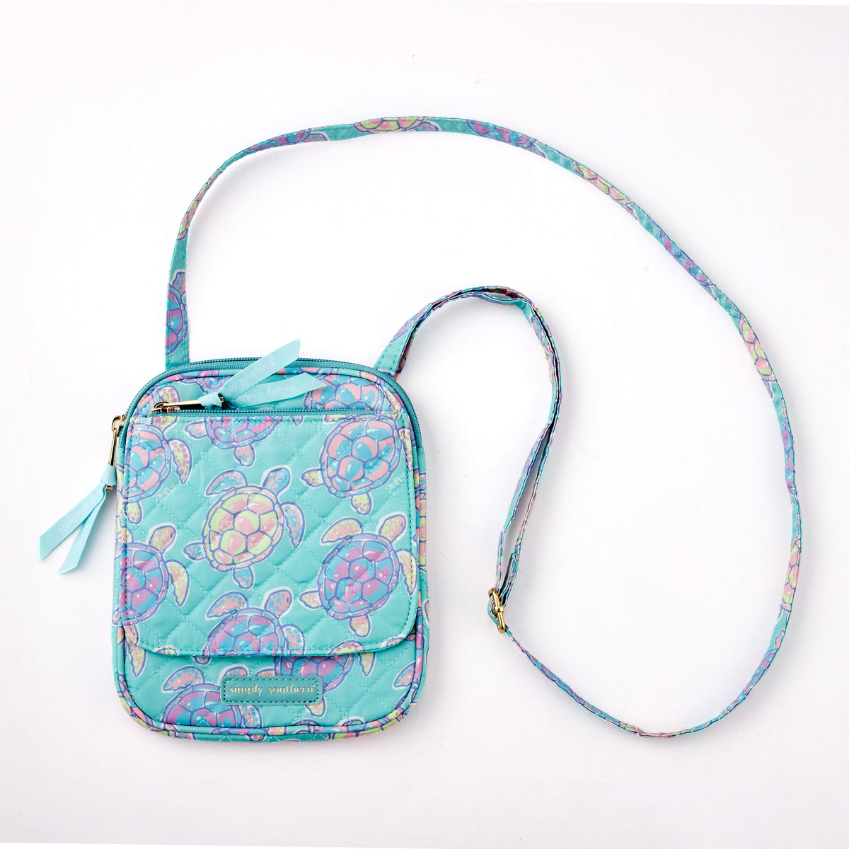 Simply Southern Quilted Crossbody in Turtlegreen-Lemons and Limes Boutique