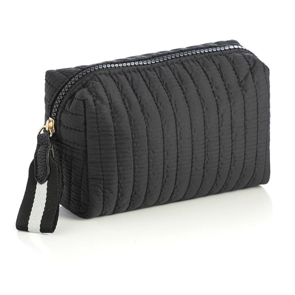 Ezra Small Boxy Pouch in Black-Lemons and Limes Boutique
