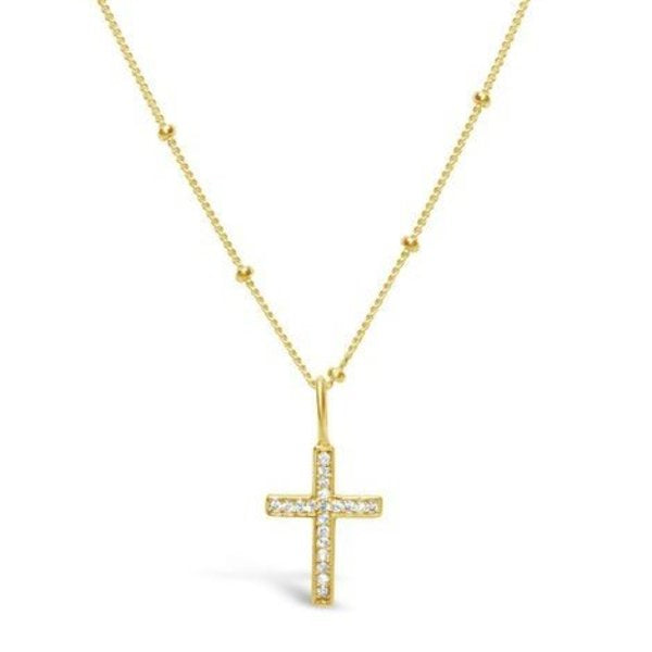 Charm & Chain Necklace - Cross--Lemons and Limes Boutique