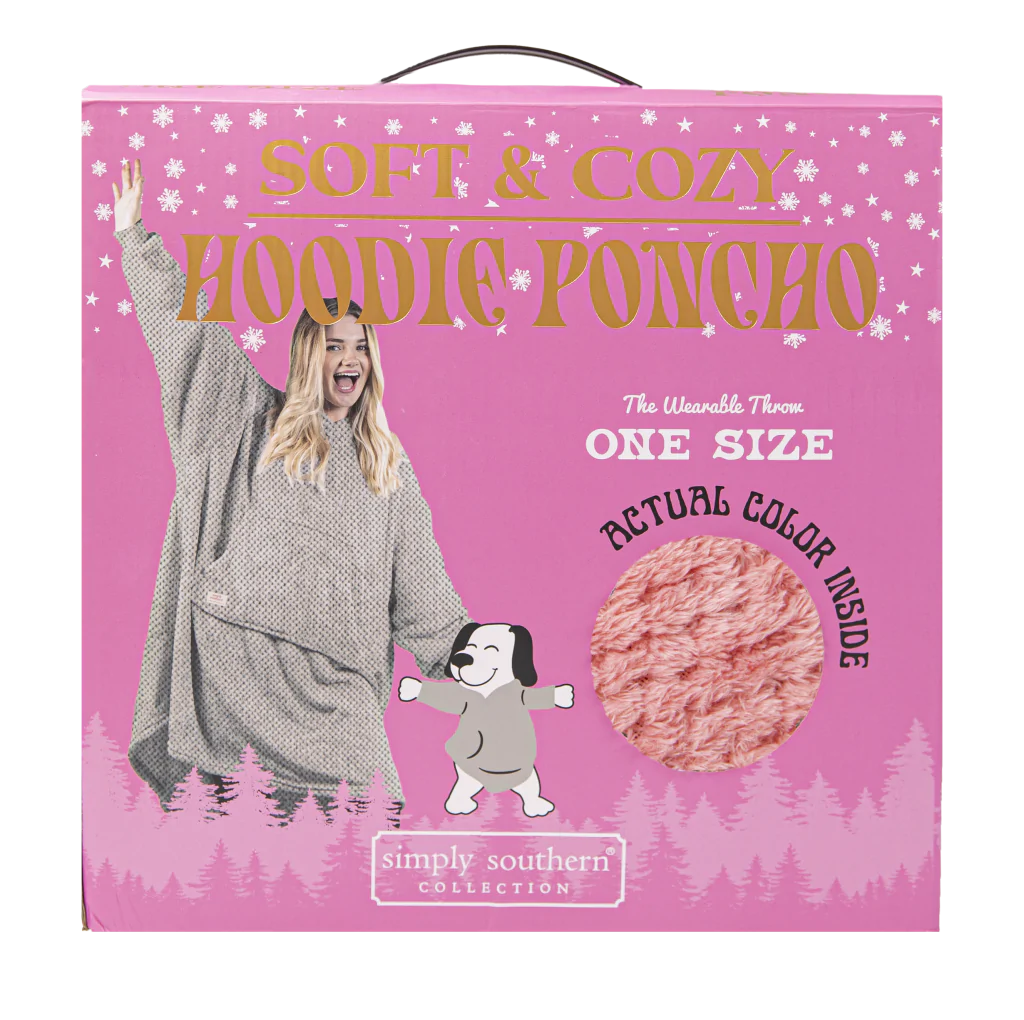 Simply Southern-Hoodie Poncho- Assorted Colors-Lemons and Limes Boutique