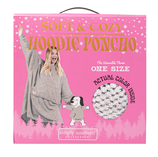 Simply Southern-Hoodie Poncho- Assorted Colors-Lemons and Limes Boutique