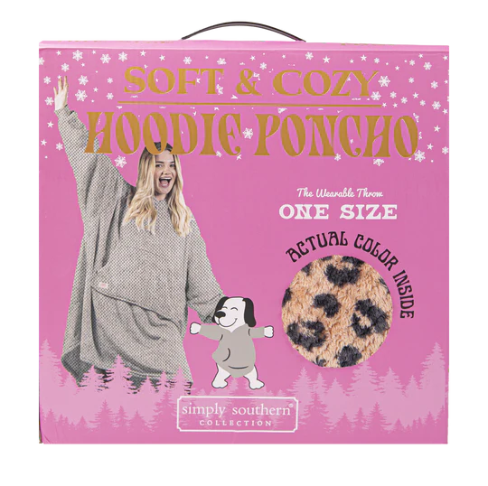 Simply Southern-Hoodie Poncho- Assorted Colors-Lemons and Limes Boutique