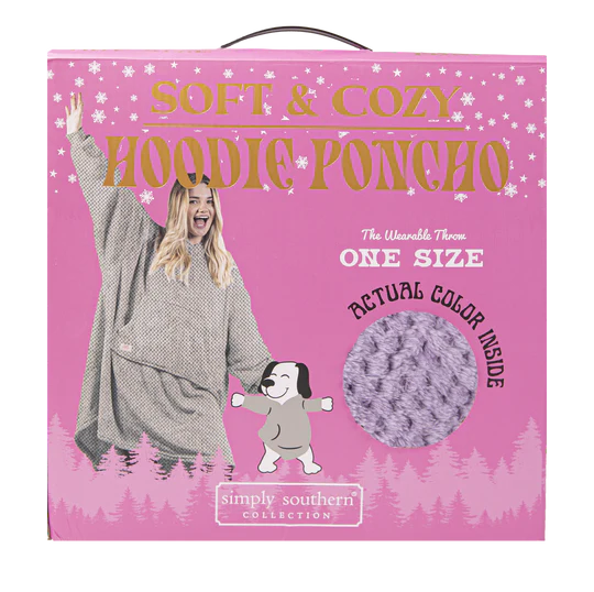 Simply Southern-Hoodie Poncho- Assorted Colors-Lemons and Limes Boutique