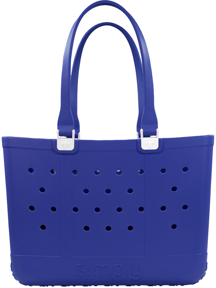Simply Southern SimplyTote Large in Cobalt-Lemons and Limes Boutique