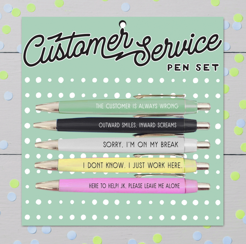 Customer Service Pen Set--Lemons and Limes Boutique