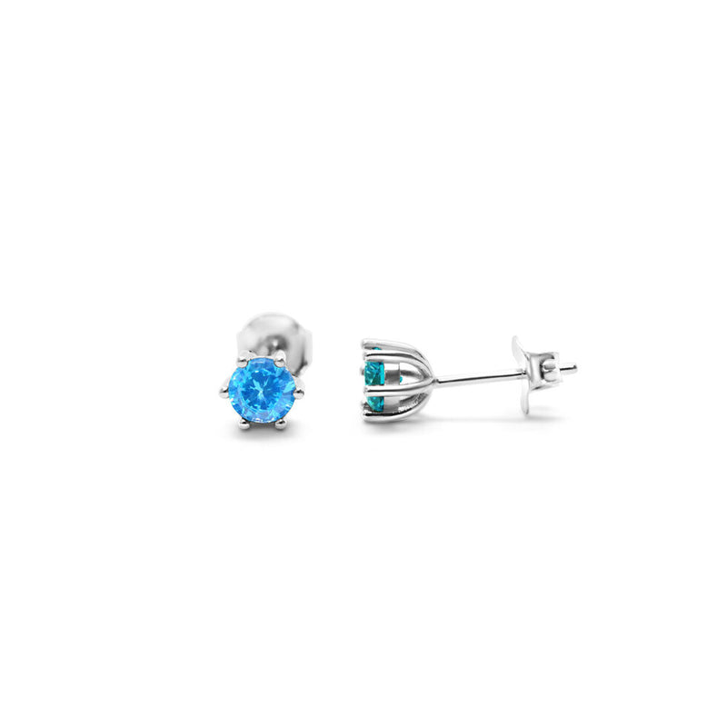 6 Prong CZ Zircon Earring--Lemons and Limes Boutique