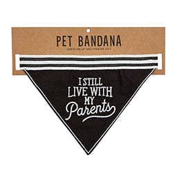 Pet Bandana-Live With Parents--Lemons and Limes Boutique