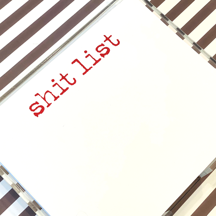 Large Shit List Notepad by Black Ink-Lemons and Limes Boutique
