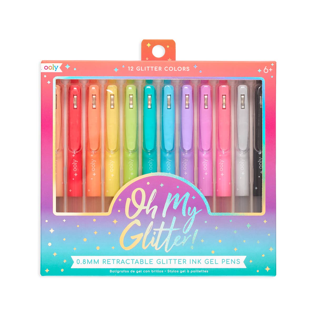 Oh My Glitter! Retractable Glitter Gel Pens - Set of 12-Lemons and Limes Boutique