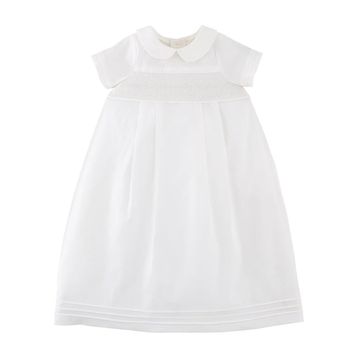 Smocked Baby Christening Gown-Apparel-Lemons and Limes Boutique