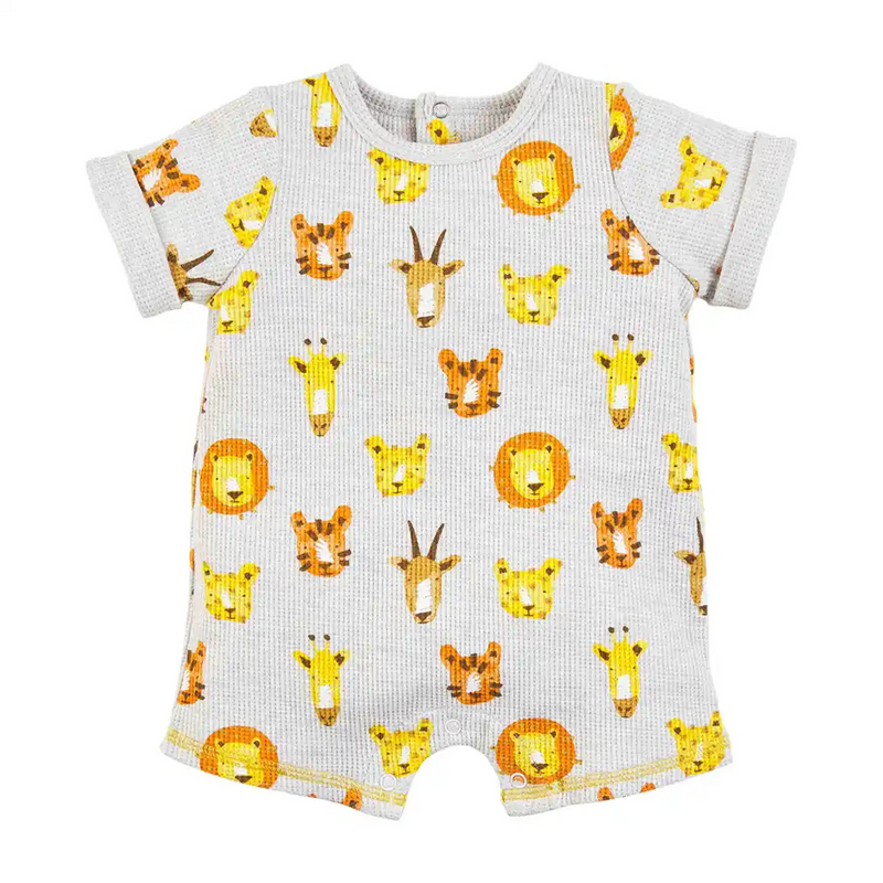 Safari Waffle Shortall--Lemons and Limes Boutique