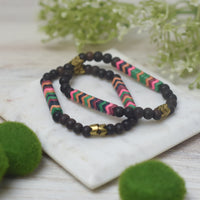 Multicolored Snakebead Bracelet--Lemons and Limes Boutique