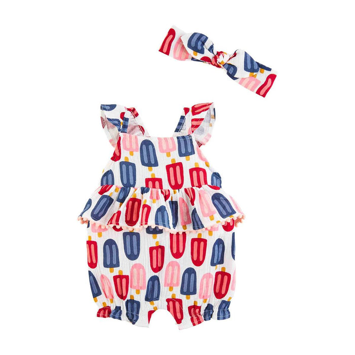 Popsicle Bubble & Headband Set-Lemons and Limes Boutique