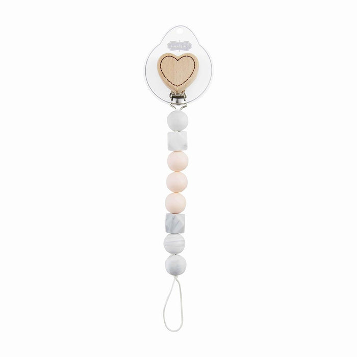 Heart Wood & Silicone Pacy Clip-Lemons and Limes Boutique
