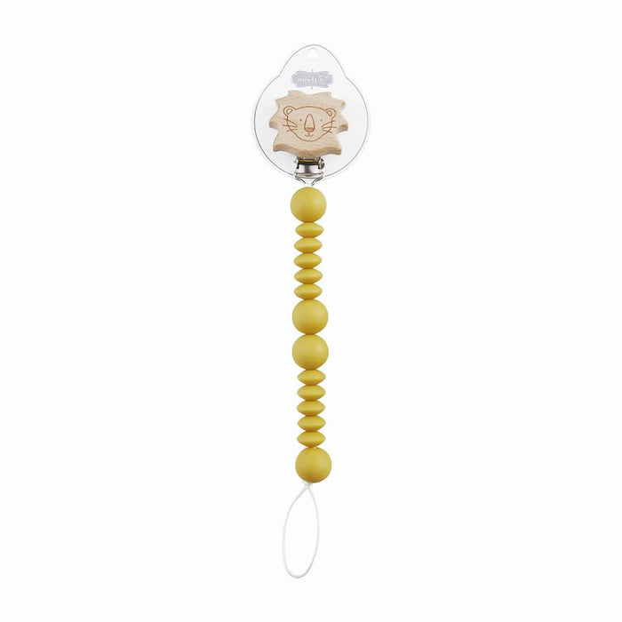 Lion Wood & Silicone Pacy Clip--Lemons and Limes Boutique
