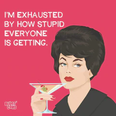 I'm Exhausted Cocktail Napkin-Lemons and Limes Boutique