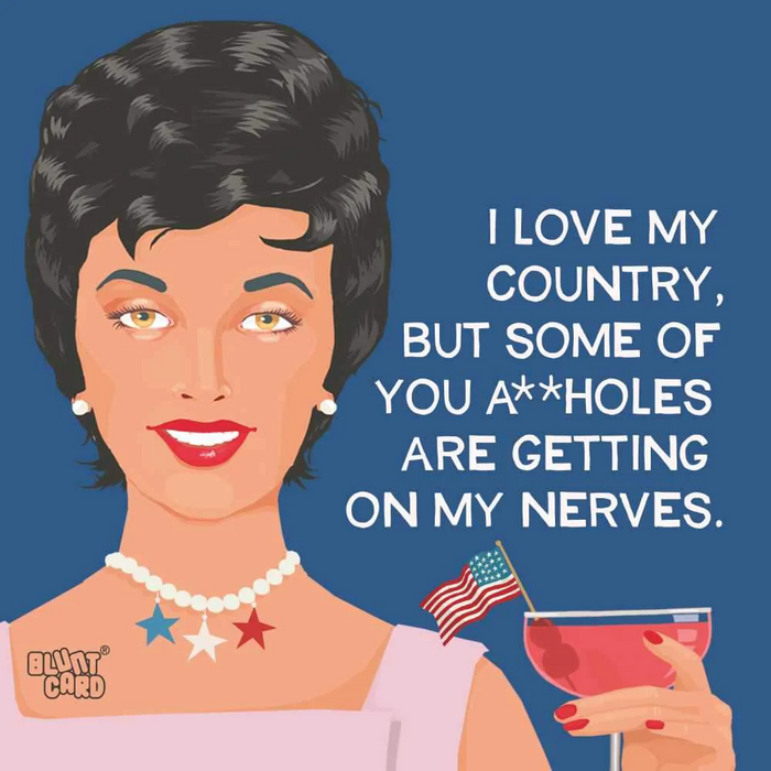 Love My Country Beverage Napkin-Lemons and Limes Boutique