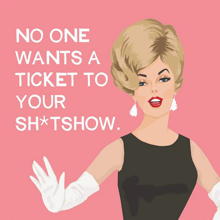 No One Wants A Ticket Beverage Napkin-Lemons and Limes Boutique