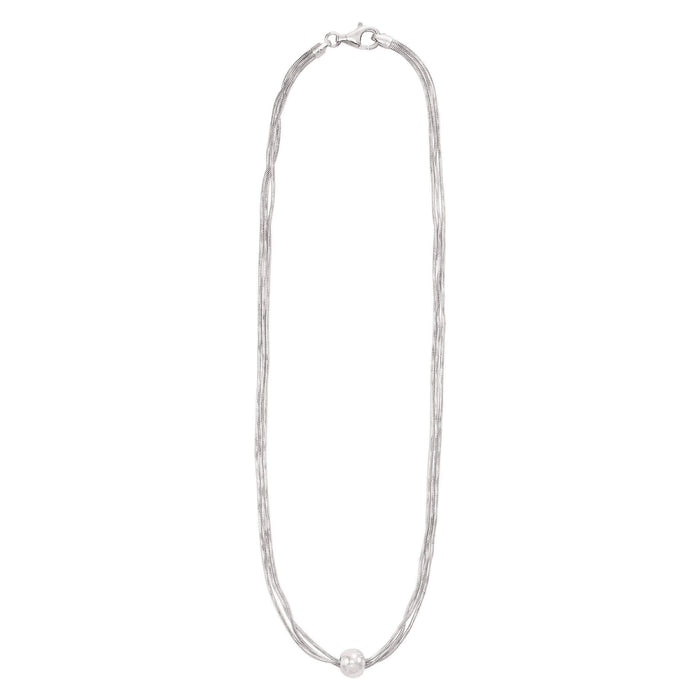 Thoreau Multi-Strand Bead Necklace in Sterling Silver, 16" Silpada-Lemons and Limes Boutique