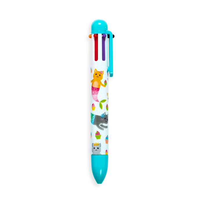 Mermaid Magic 6 Click Multi Colored Ballpoint Pen-Lemons and Limes Boutique