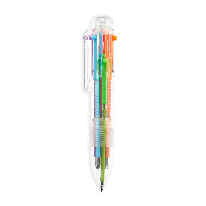 Color Click Mini 6 in 1 Colored Ballpoint Pen-Lemons and Limes Boutique