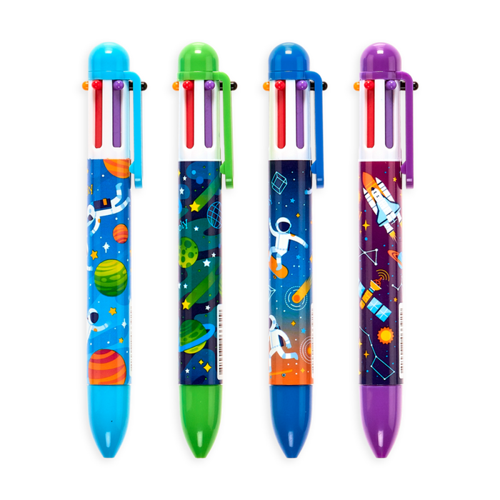 Astronaut 6 Click Multi Colored Ballpoint Pen-Lemons and Limes Boutique