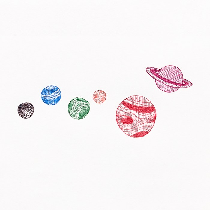 Astronaut 6 Click Multi Colored Ballpoint Pen-Lemons and Limes Boutique