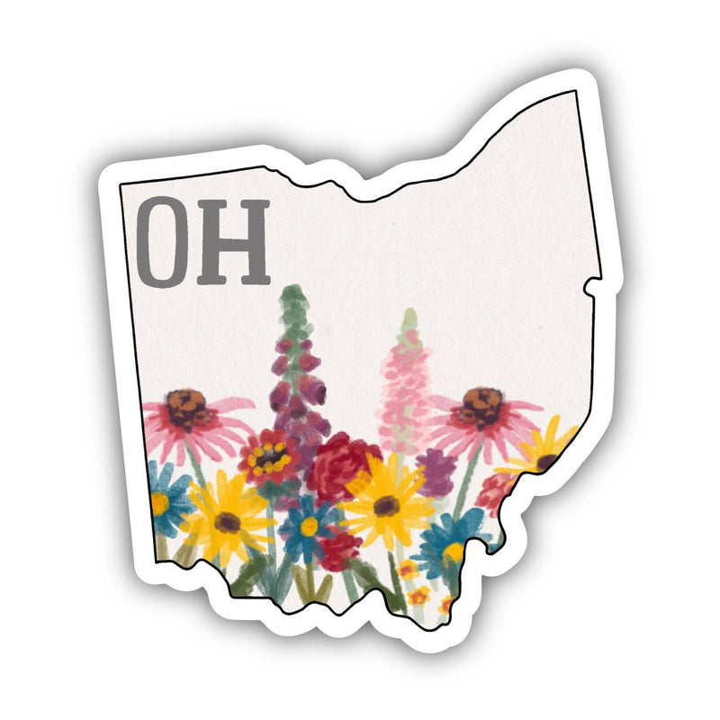 Ohio Painterly Pattern Sticker--Lemons and Limes Boutique