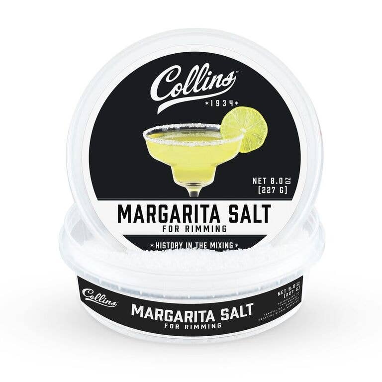 White Margarita Salt 8 oz Collins--Lemons and Limes Boutique