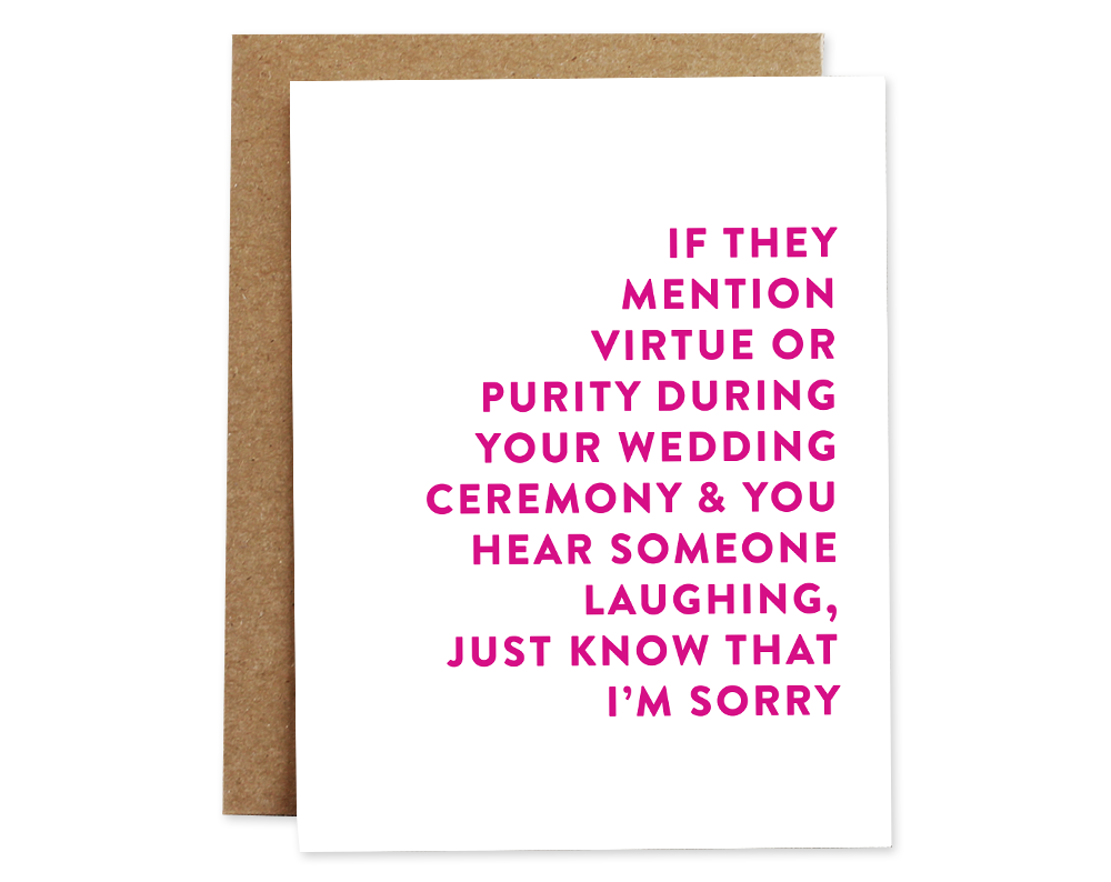 Virtue Wedding Card--Lemons and Limes Boutique