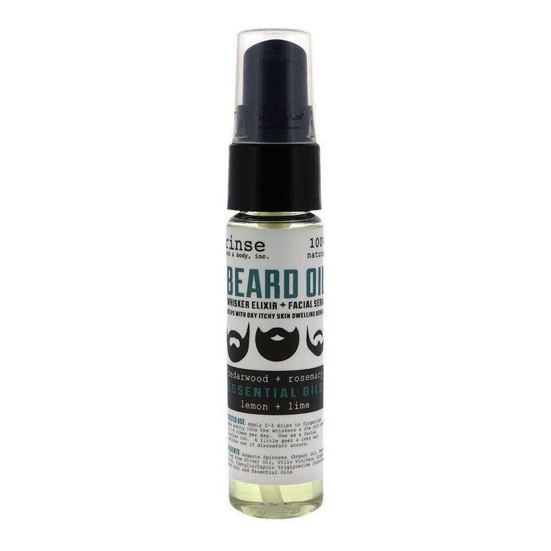 Rinse Bath Body Inc - Beard Oil (Skin & Whisker Elixer) Cedarwood & Rosemary-Oil-Lemons and Limes Boutique
