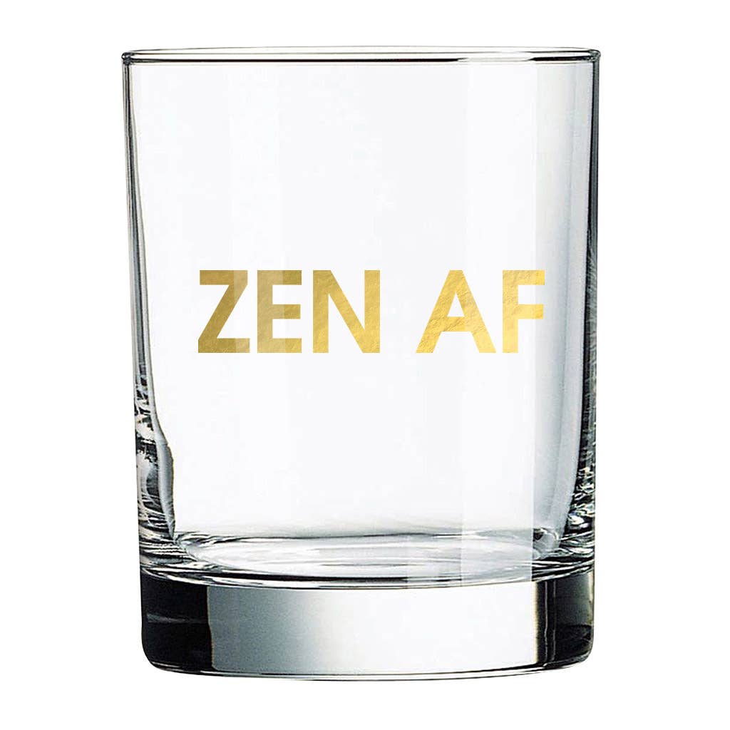 Zen AF Rocks Glass--Lemons and Limes Boutique