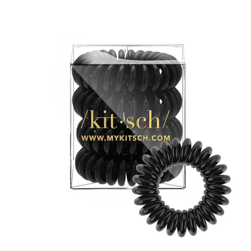 Hair Coils Pack of 4 in Black Kitsch--Lemons and Limes Boutique