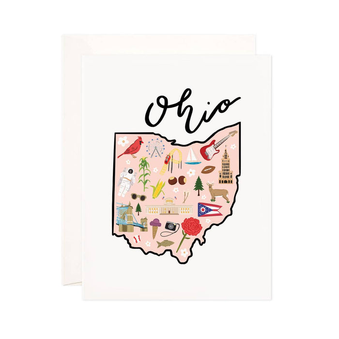 Ohio Greeting Card--Lemons and Limes Boutique