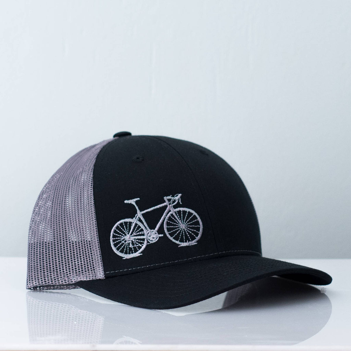 Road Bike Trucker Hat - Black-Lemons and Limes Boutique