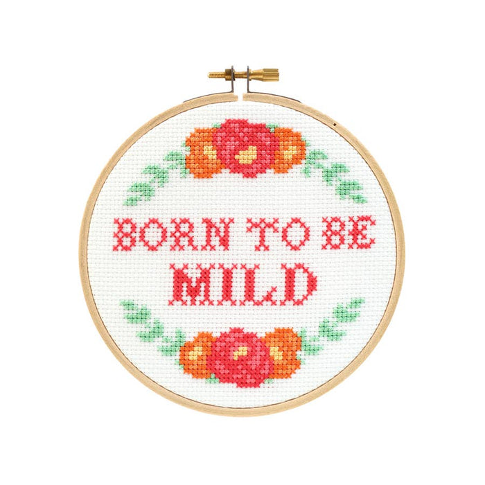 The Stranded Stitch - Born To Be Mild Cross Stitch Kit--Lemons and Limes Boutique