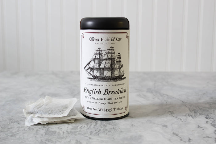 Oliver Pluff & Company - English Breakfast - 20 Teabags in Signature Tea Tin--Lemons and Limes Boutique
