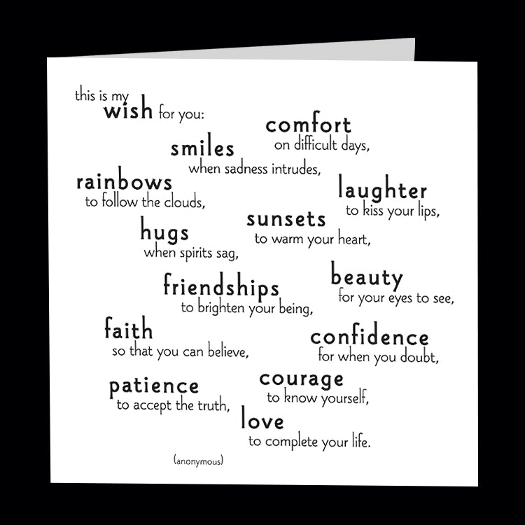 My Wish For You Card-Lemons and Limes Boutique