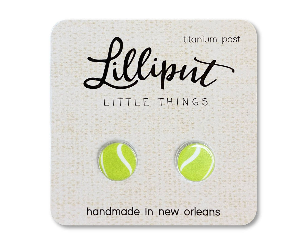 Tennis Ball Earrings--Lemons and Limes Boutique