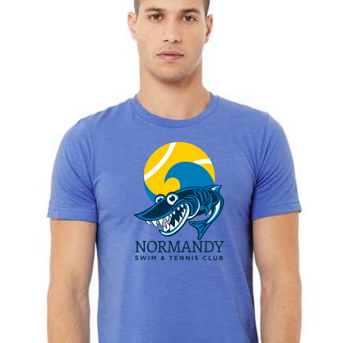 Normandy Swim and Tennis Club Heather Blue T-Shirt--Lemons and Limes Boutique