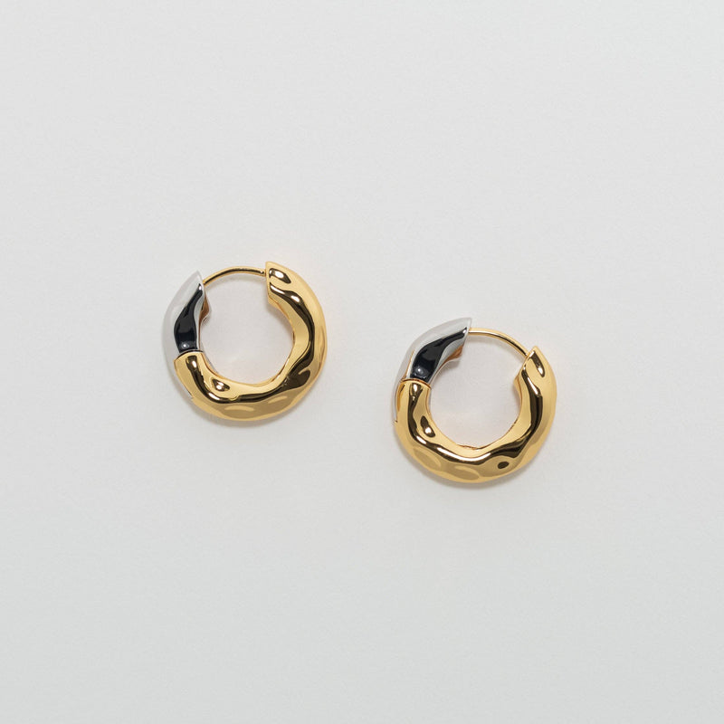 Wavy (Chunky) Hoops in 3/4 Gold--Lemons and Limes Boutique