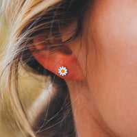 Pura Vida- Daisy Stud Earrings-Earrings-Lemons and Limes Boutique