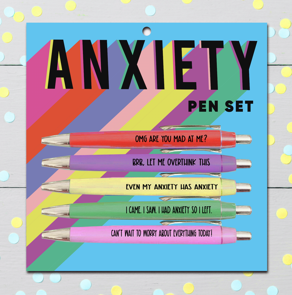 Anxiety Pen Set--Lemons and Limes Boutique