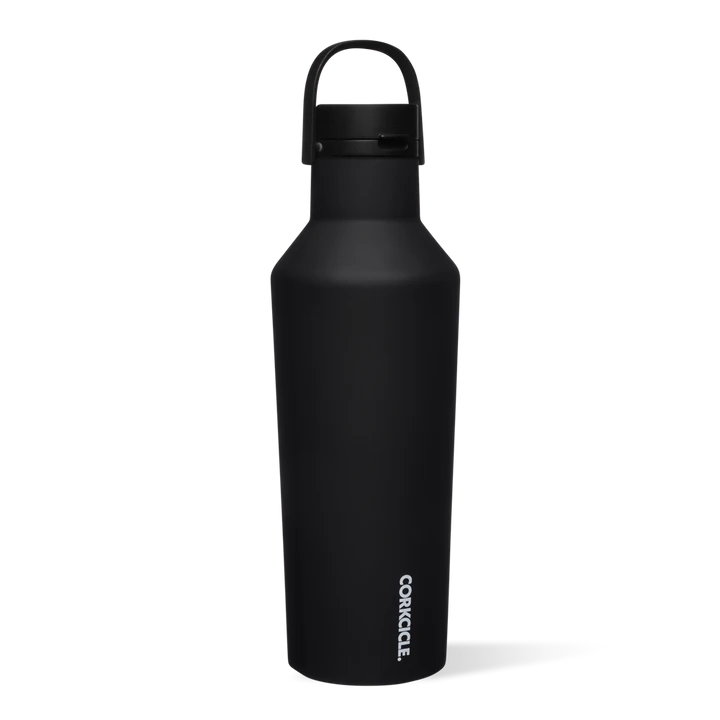 32oz Sport Canteen in Black Corkcicle-Lemons and Limes Boutique